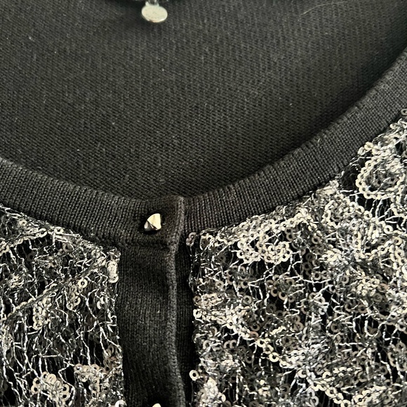 Anthropologie Sweater NWOT Sequined Detail Knitted And Knotted Size L Amazing! - Picture 5 of 10